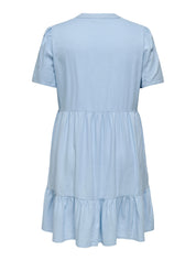 Sommerkleid aus Leinenmix - Cashmere Blue - Blau