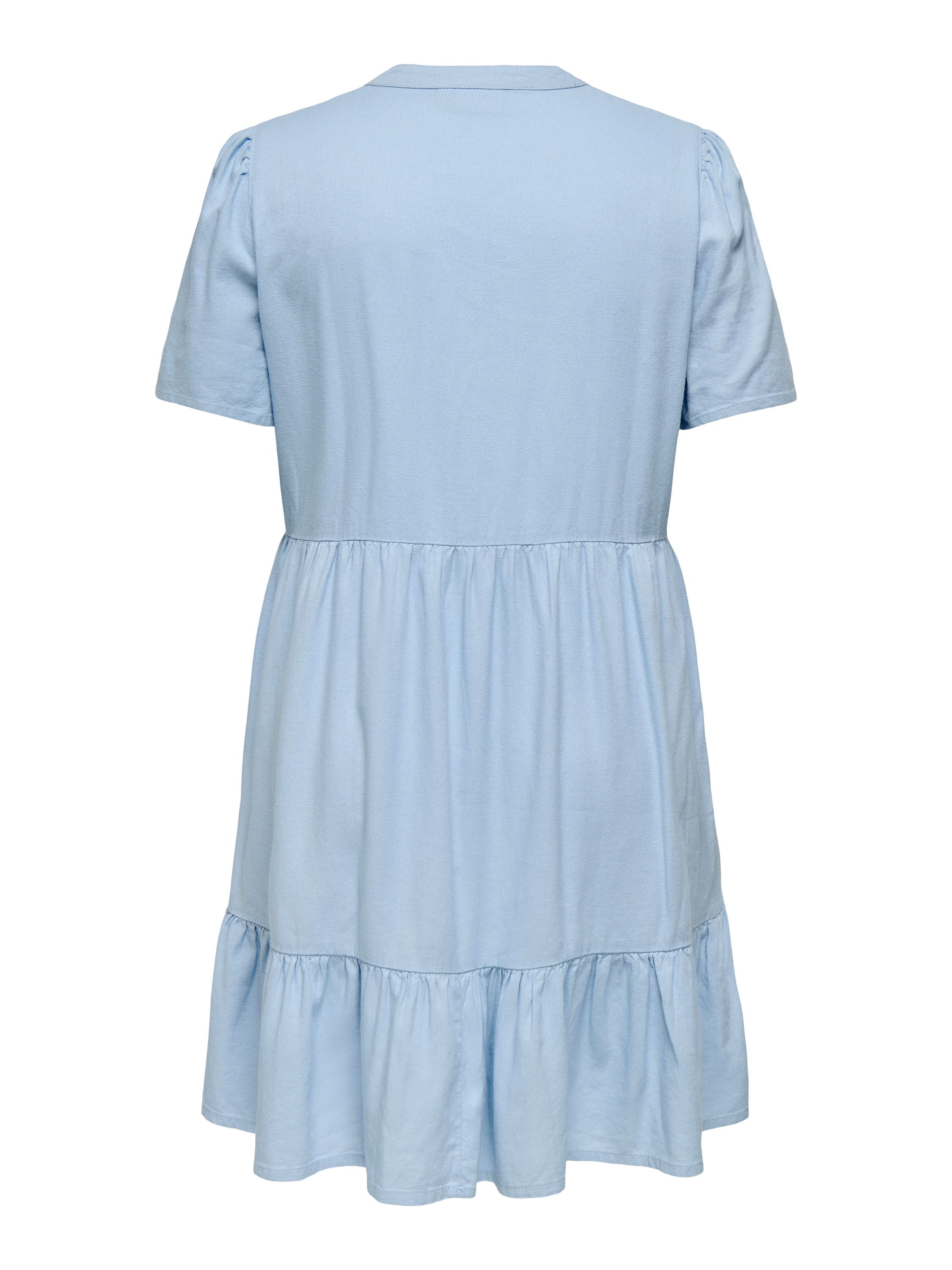 Sommerkleid aus Leinenmix - Cashmere Blue - Blau