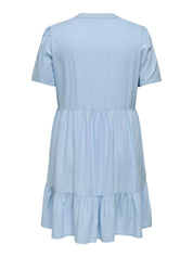 Sommerkleid aus Leinenmix - Cashmere Blue - Blau