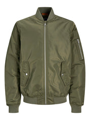 Bomberjacke mit Stehkragen - Dusty Olive - Khaki