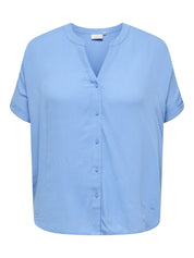Bluse aus Viskose - Azure Blue - Blau