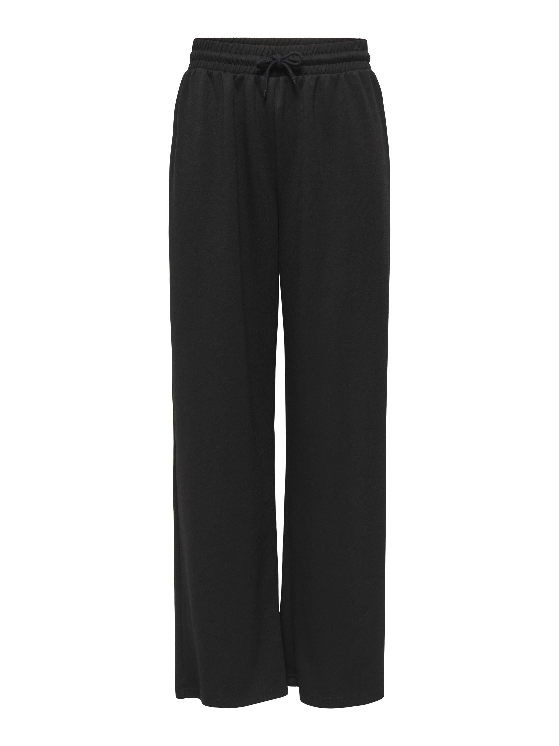 Hose mit weitem Beinschnitt - Black - Schwarz