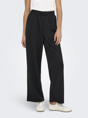 Hose mit weitem Beinschnitt - Black - Schwarz