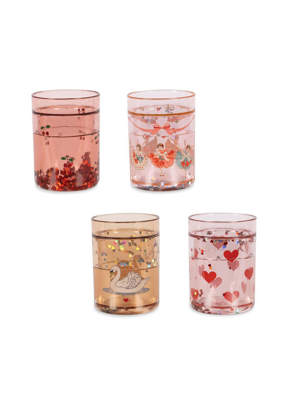 Trinkbecher 4er-Pack - ROSE MULTI - Rosa