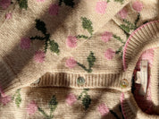 Strick-Cardigan BELOU - CHERRY - Beige
