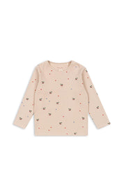 Langarmshirt ELLA aus Bio-Baumwolle - CHERRY COEUR BLUSH - Rosa