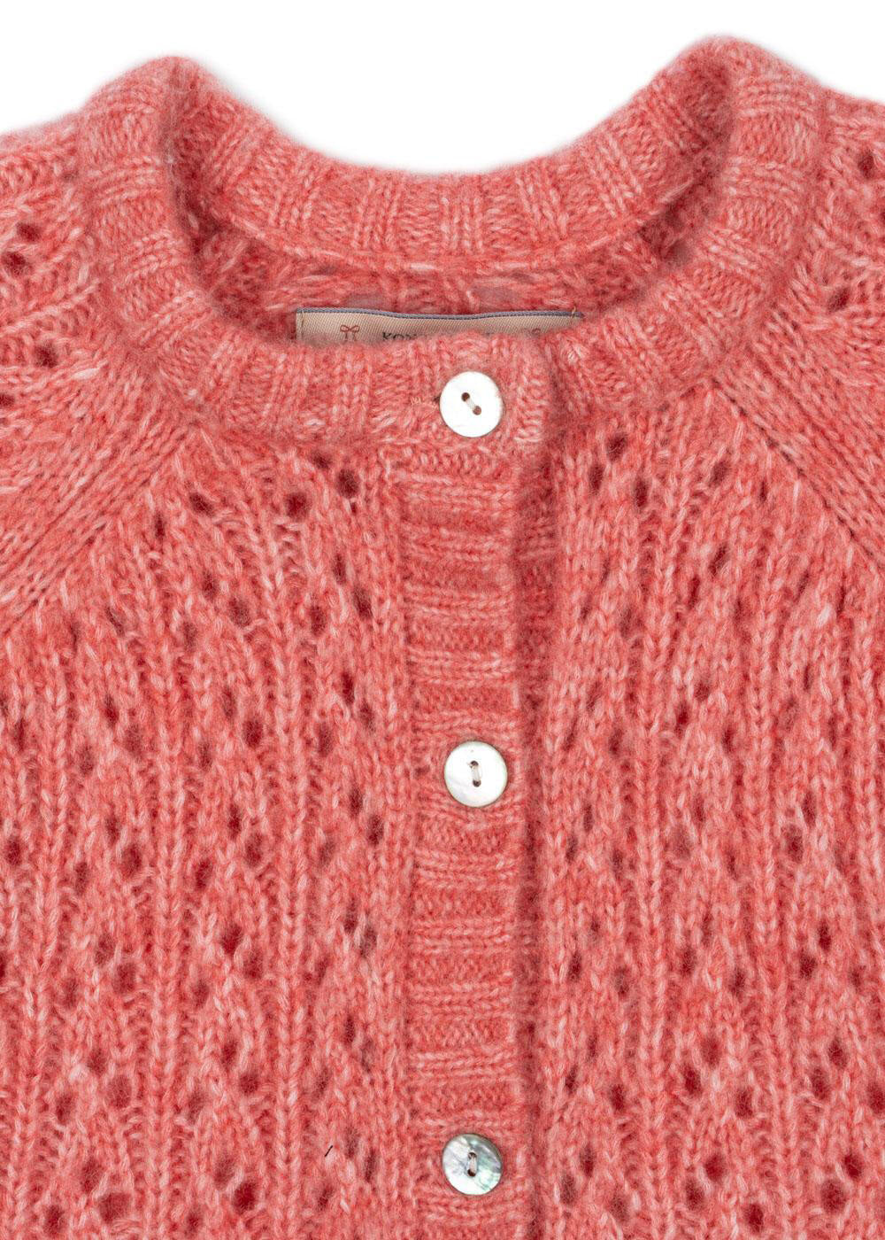 Strick-Cardigan ISA aus Wollmix - PINK - Pink