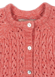 Strick-Cardigan ISA aus Wollmix - PINK - Pink