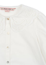 Baumwollbluse RILO - OPTIC WHITE - Weiß