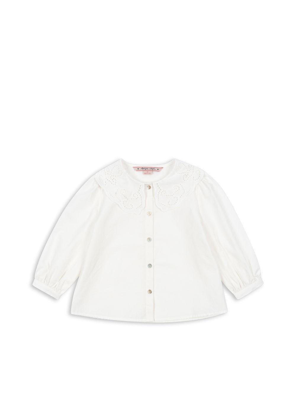 Baumwollbluse RILO - OPTIC WHITE - Weiß