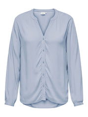 Bluse DIONA aus Viskose - Soft Chambray - Blau