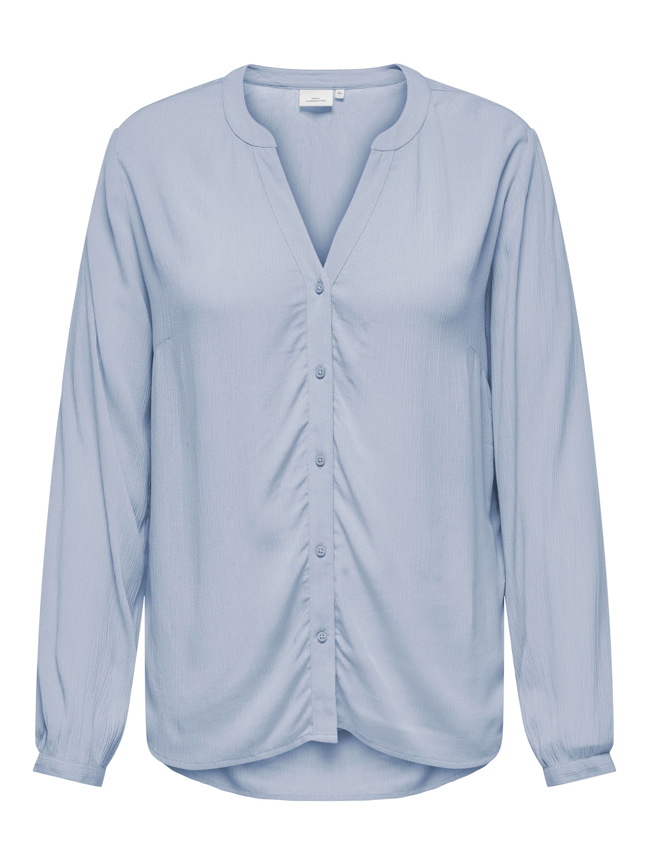 Bluse DIONA aus Viskose - Soft Chambray - Blau