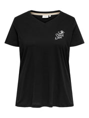 T-Shirt aus Baumwolle - Black/Sea/ Sand/Sun - Schwarz