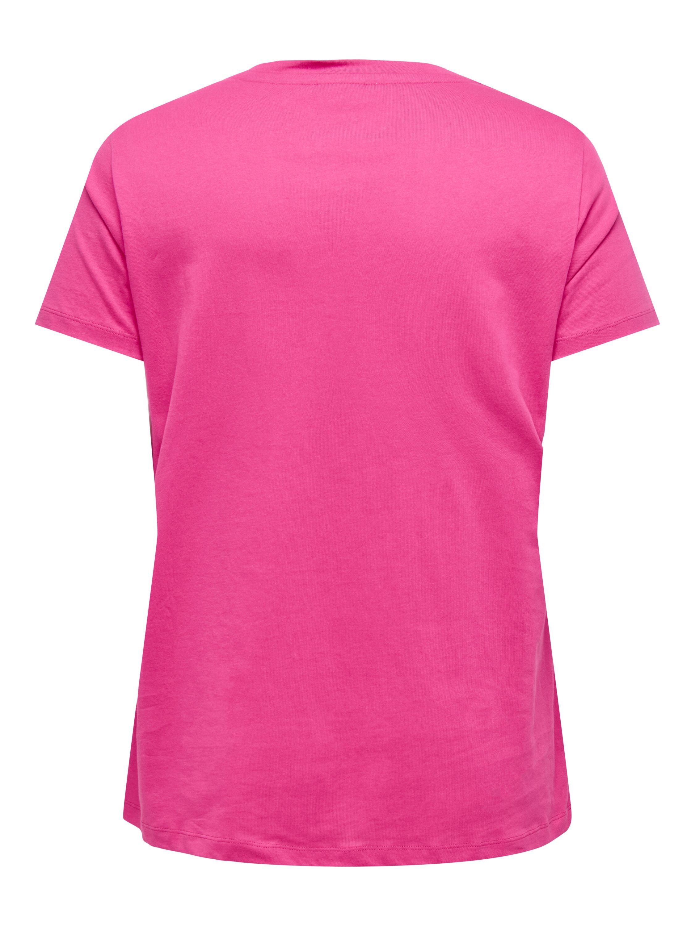 T-Shirt aus Baumwolle - Fuchsia Fedora/I live for summ - Pink