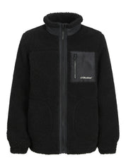 Teddyjacke mit Stehkragen - Black - Schwarz