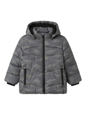 Winterjacke mit abnehmbarer Kapuze - Poppy Seed - Grau