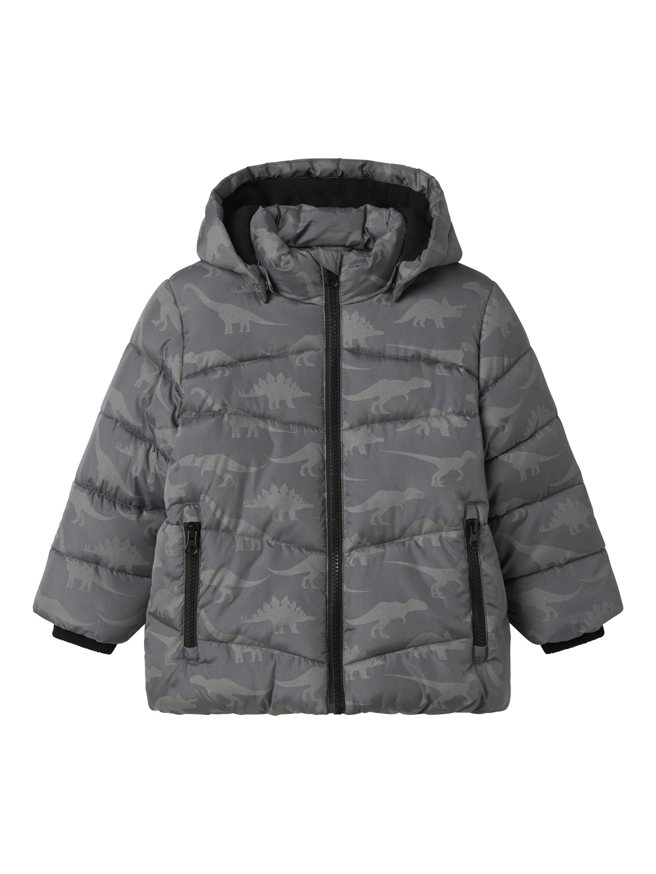 Winterjacke mit abnehmbarer Kapuze - Poppy Seed - Grau