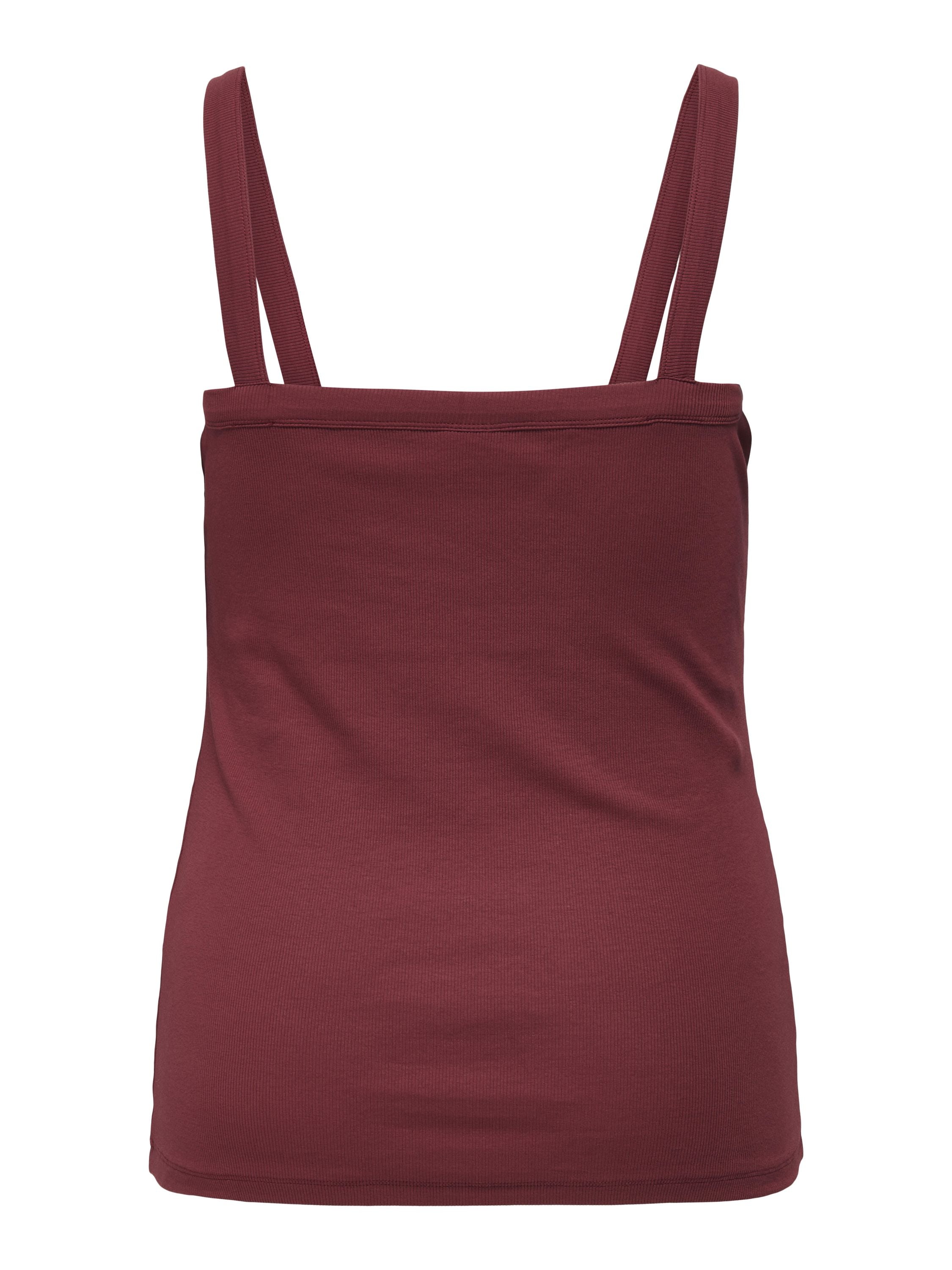 Top aus Baumwolle - Ruby Wine - Rot