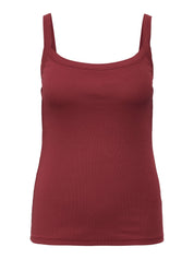 Top aus Baumwolle - Ruby Wine - Rot