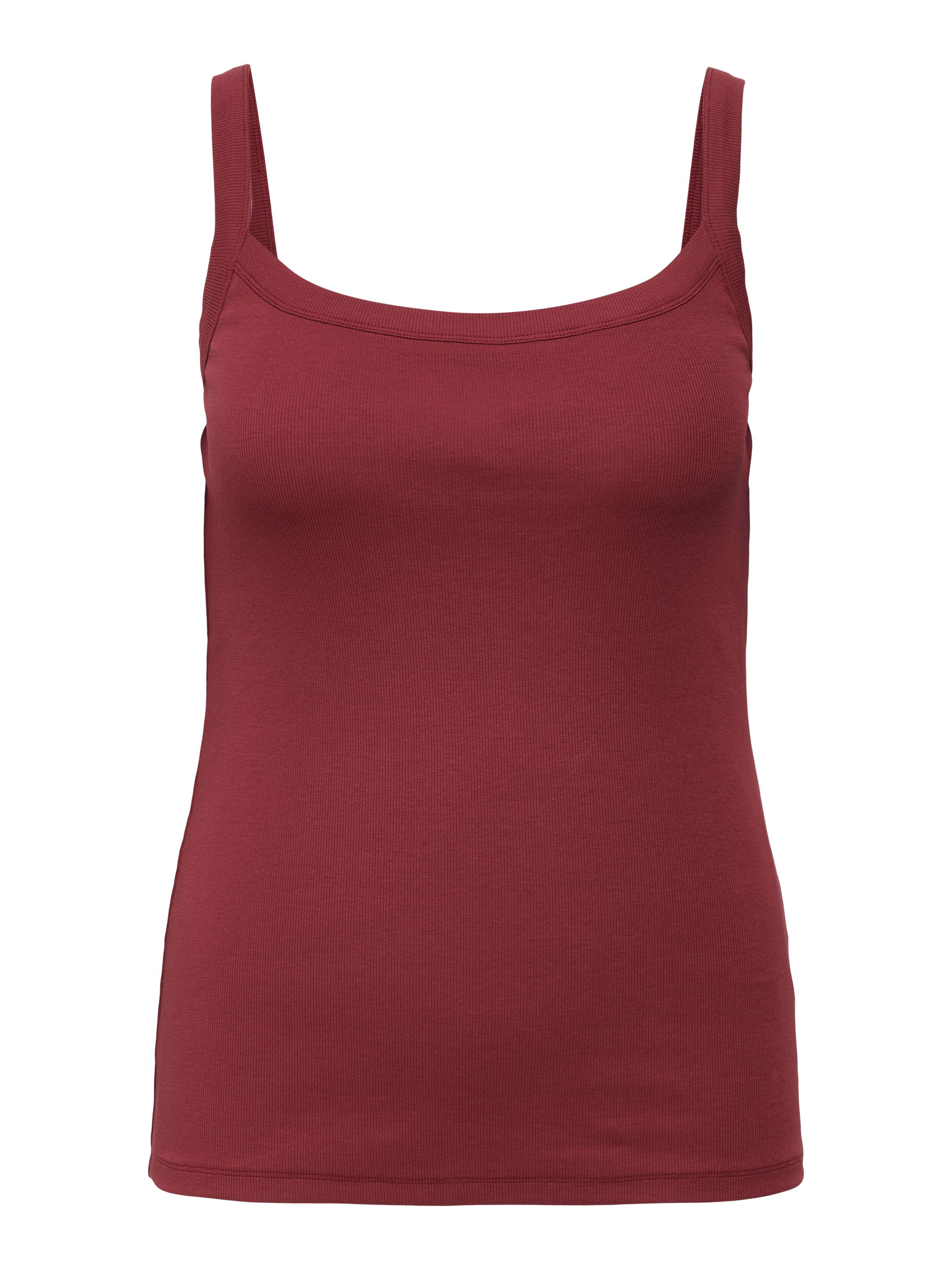 Top aus Baumwolle - Ruby Wine - Rot