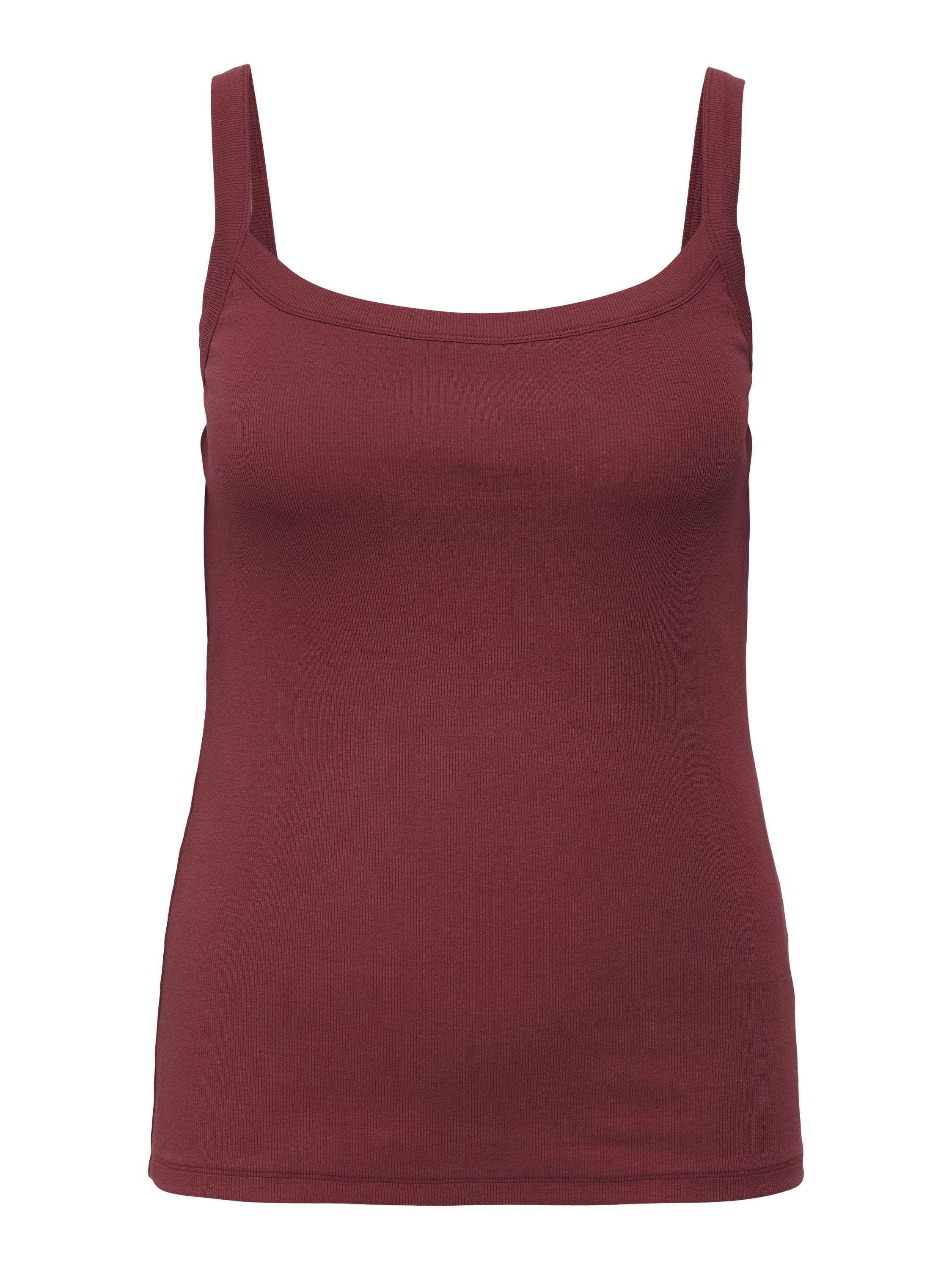 Top aus Baumwolle - Ruby Wine - Rot