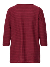 3/4 Cardigan - Ruby Wine - Rot