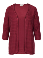 3/4 Cardigan - Ruby Wine - Rot