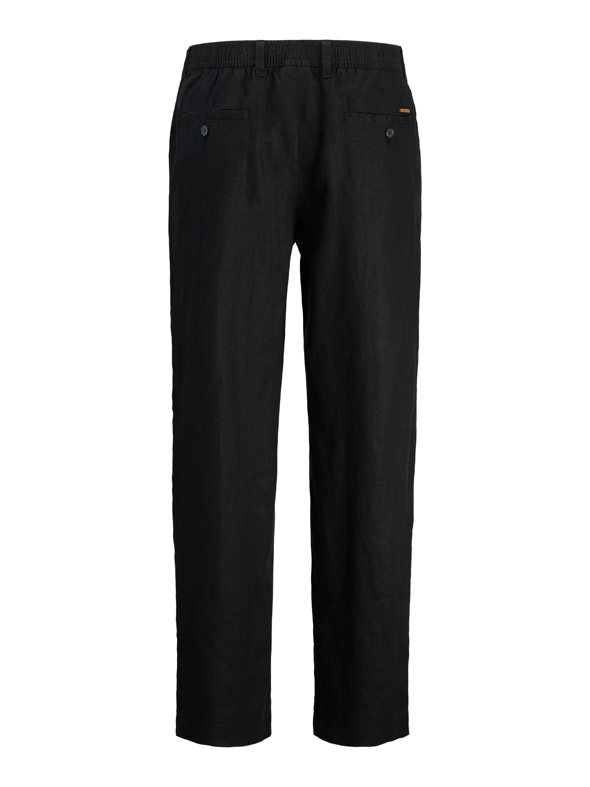 Leinenhose FLORENCE Loose Fit - Tap Shoe - Schwarz