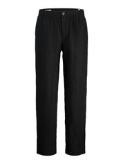 Leinenhose FLORENCE Loose Fit - Tap Shoe - Schwarz