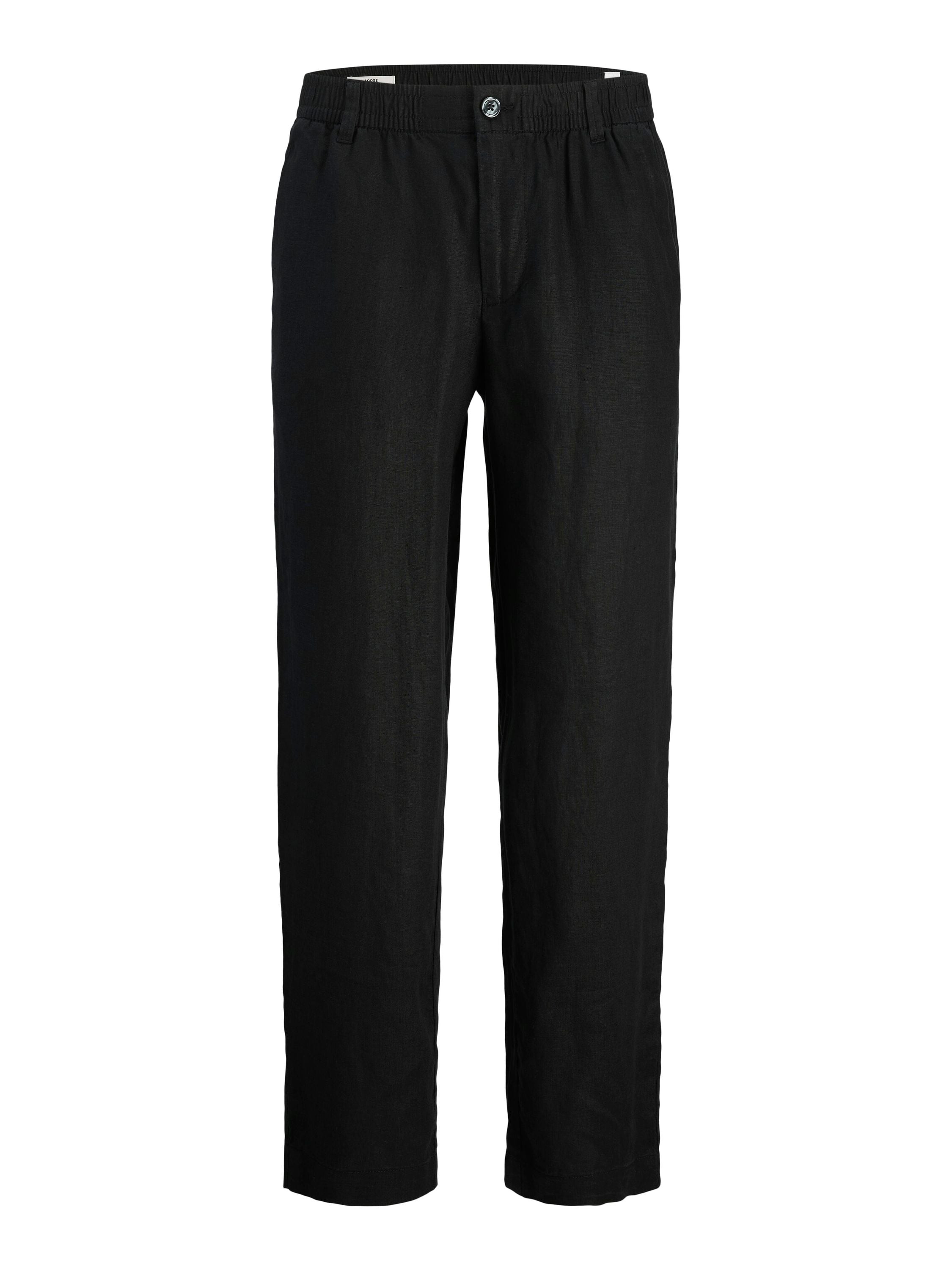 Leinenhose FLORENCE Loose Fit - Tap Shoe - Schwarz