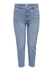 Jeans EMIL Curvy Straight Fit - Light Blue Denim - Blau