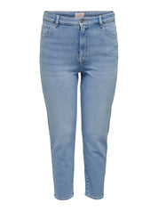 Jeans EMIL Curvy Straight Fit - Light Blue Denim - Blau