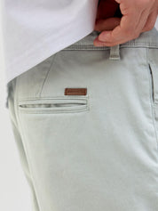 Chinoshorts SOLID Regular Fit - Aqua Gray - Grün