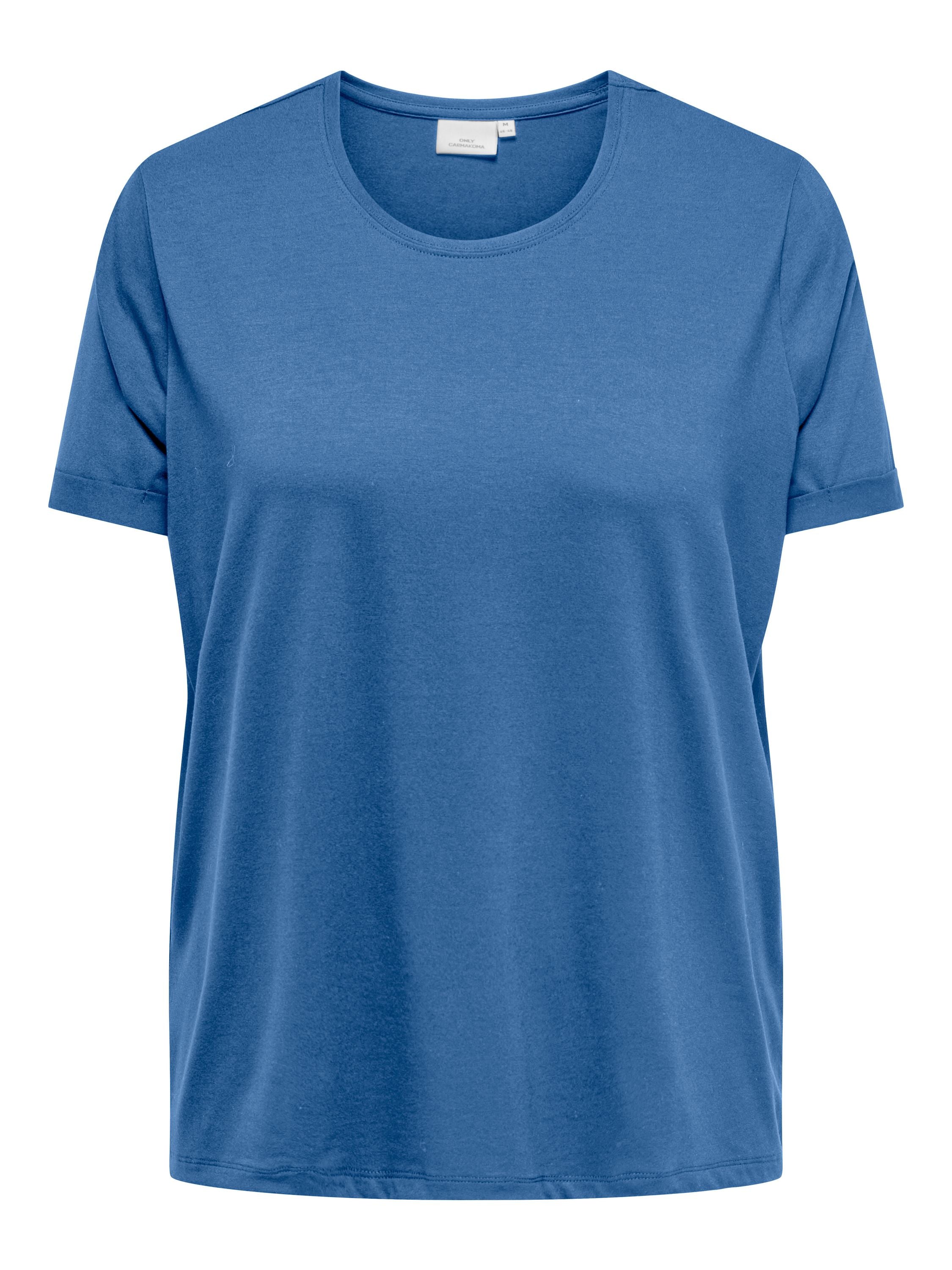 T-Shirt mit Rundhalsausschnitt - Blue Yonder - Blau