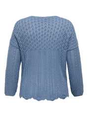 Strickjacke NOLA aus Baumwollmix - Captains Blue - Blau