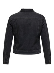 Jeansjacke aus Baumwollmix - Dark Grey Denim - Grau