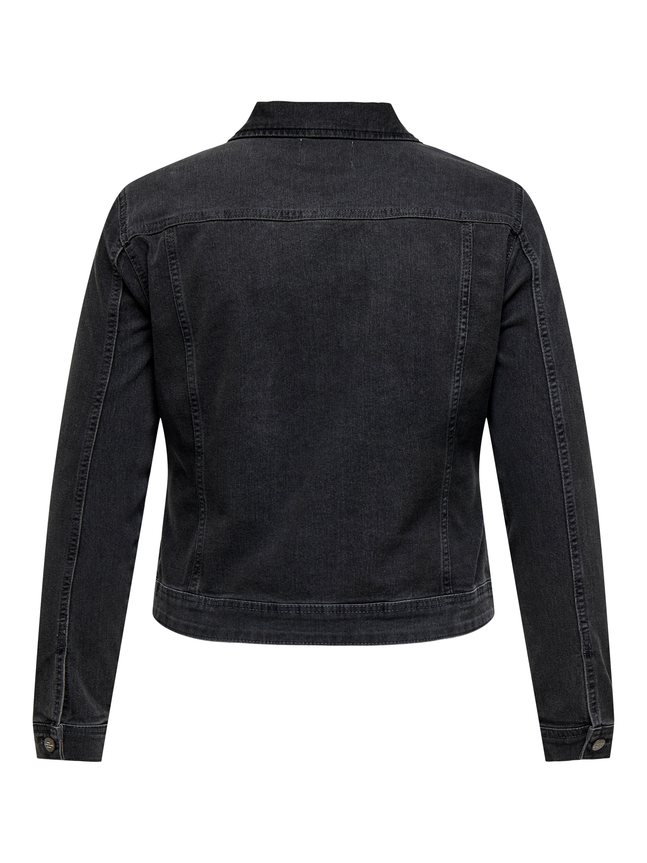 Jeansjacke aus Baumwollmix - Dark Grey Denim - Grau