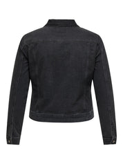 Jeansjacke aus Baumwollmix - Dark Grey Denim - Grau