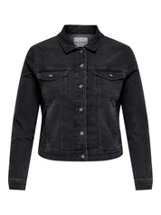 Jeansjacke aus Baumwollmix - Dark Grey Denim - Grau