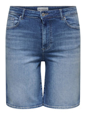 Jeansshorts WILLY High Waist - Medium Blue Denim - Blau