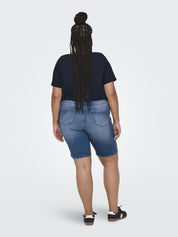 Jeansshorts WILLY High Waist - Medium Blue Denim - Blau