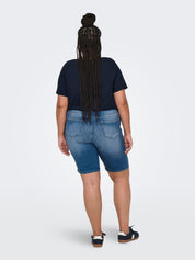 Jeansshorts WILLY High Waist - Medium Blue Denim - Blau