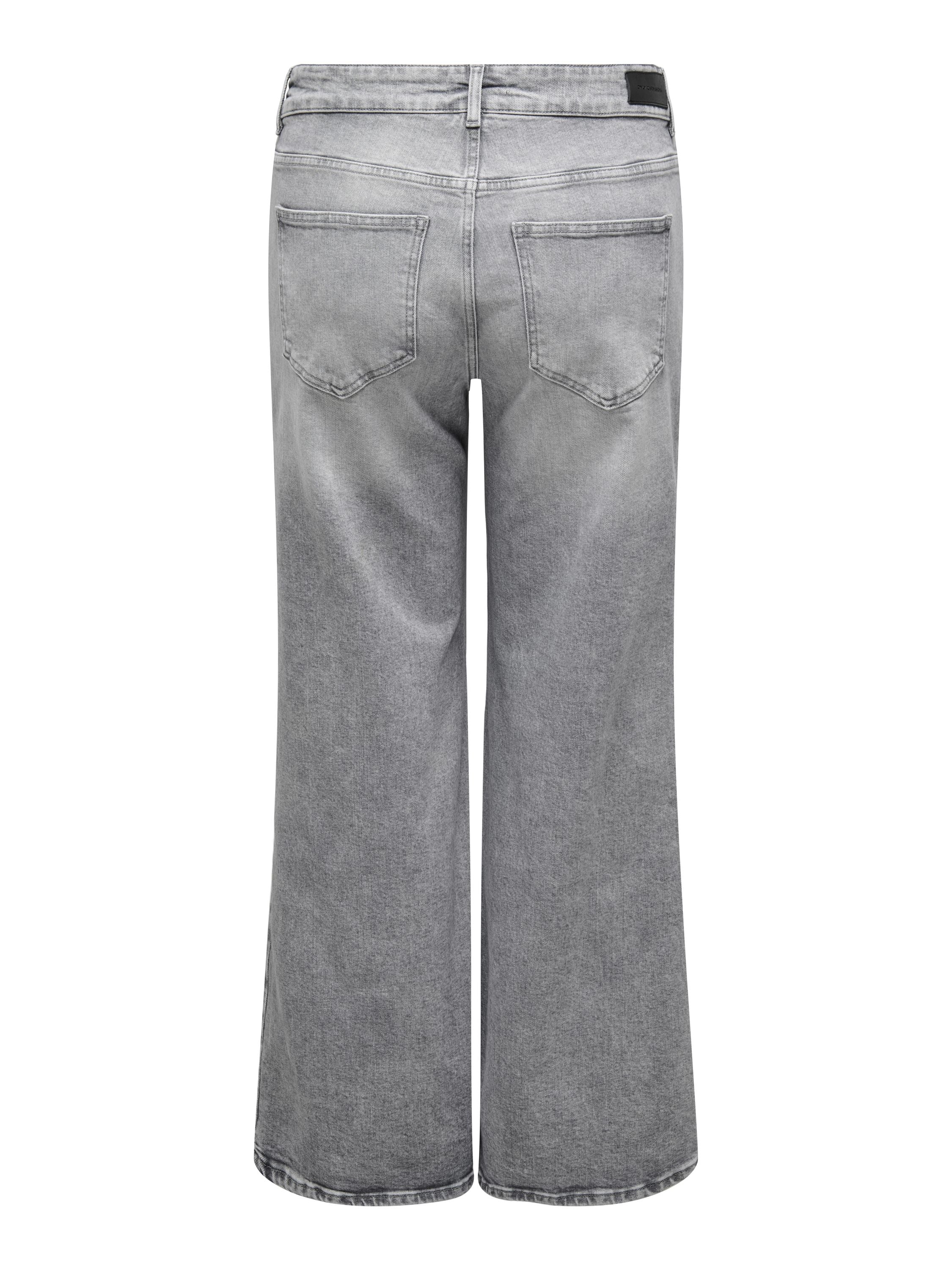 Jeans Wide Leg - Grey Denim - Grau