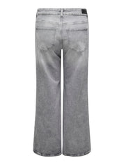 Jeans Wide Leg - Grey Denim - Grau