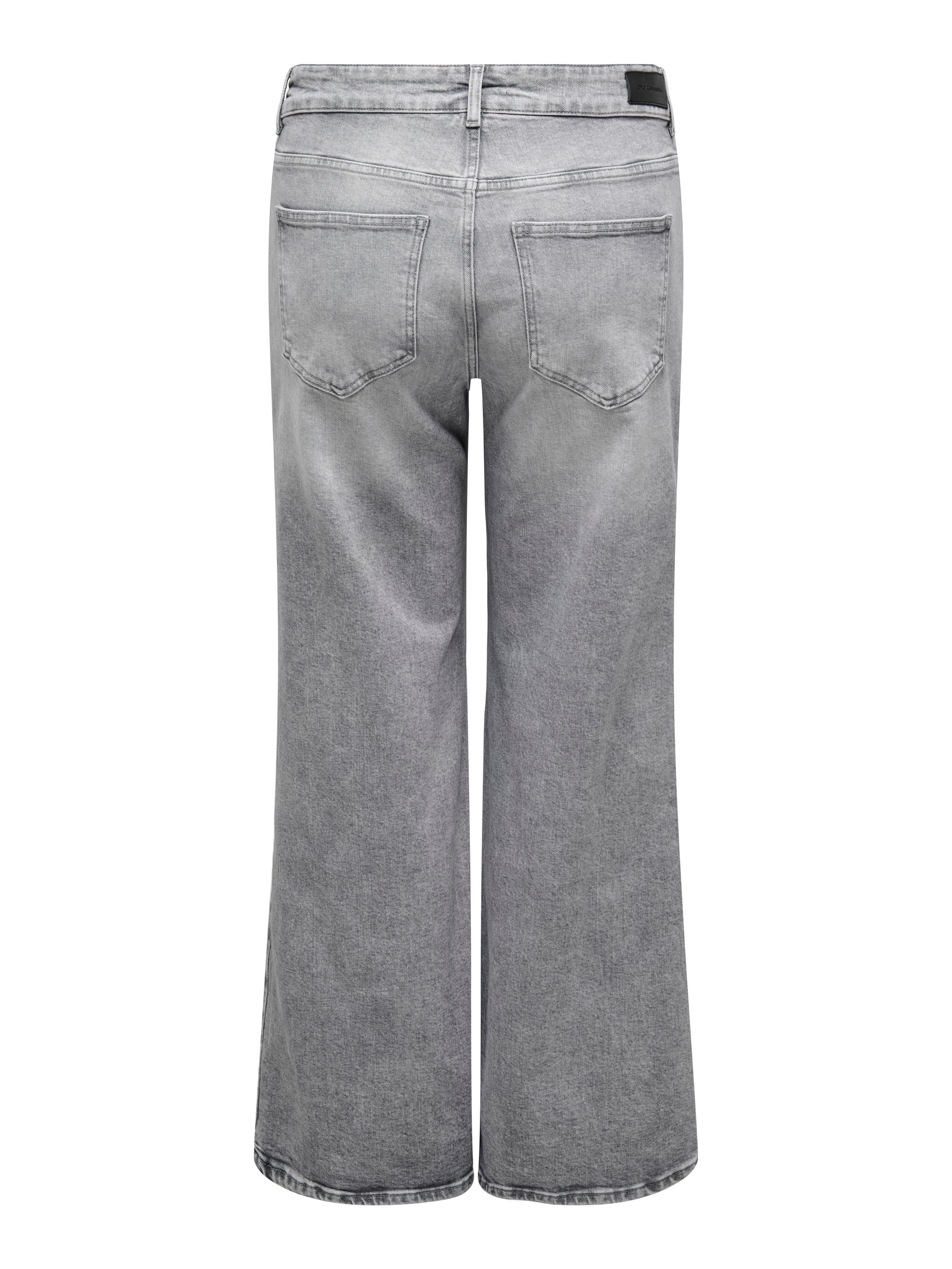 Jeans Wide Leg - Grey Denim - Grau