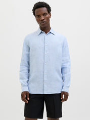 Hemd aus Leinen - Twilight Blue/RELAXED FIT - Blau