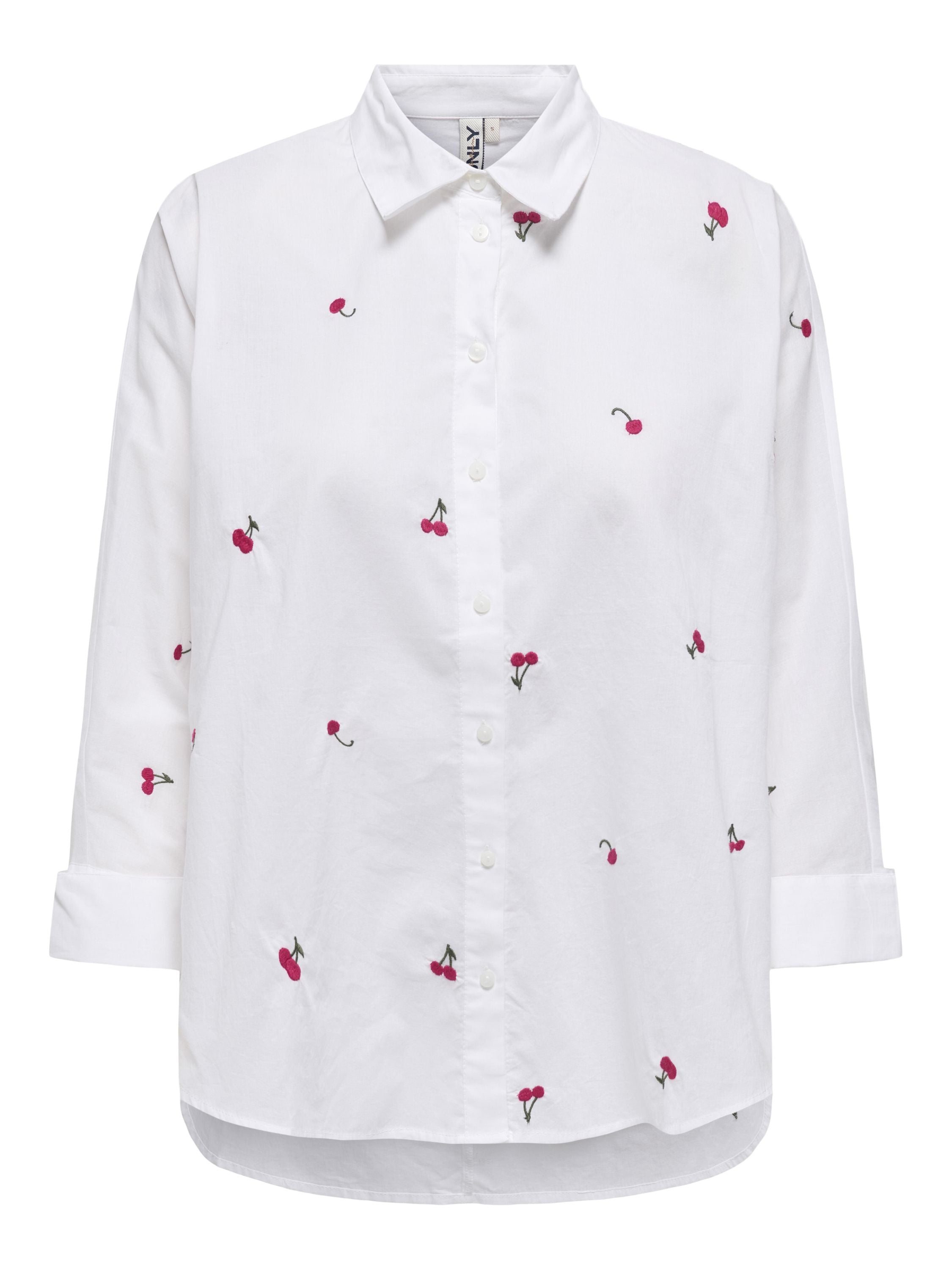 Bluse Boxy Fit - Bright White/PERSIAN RED/DEEP - Weiß