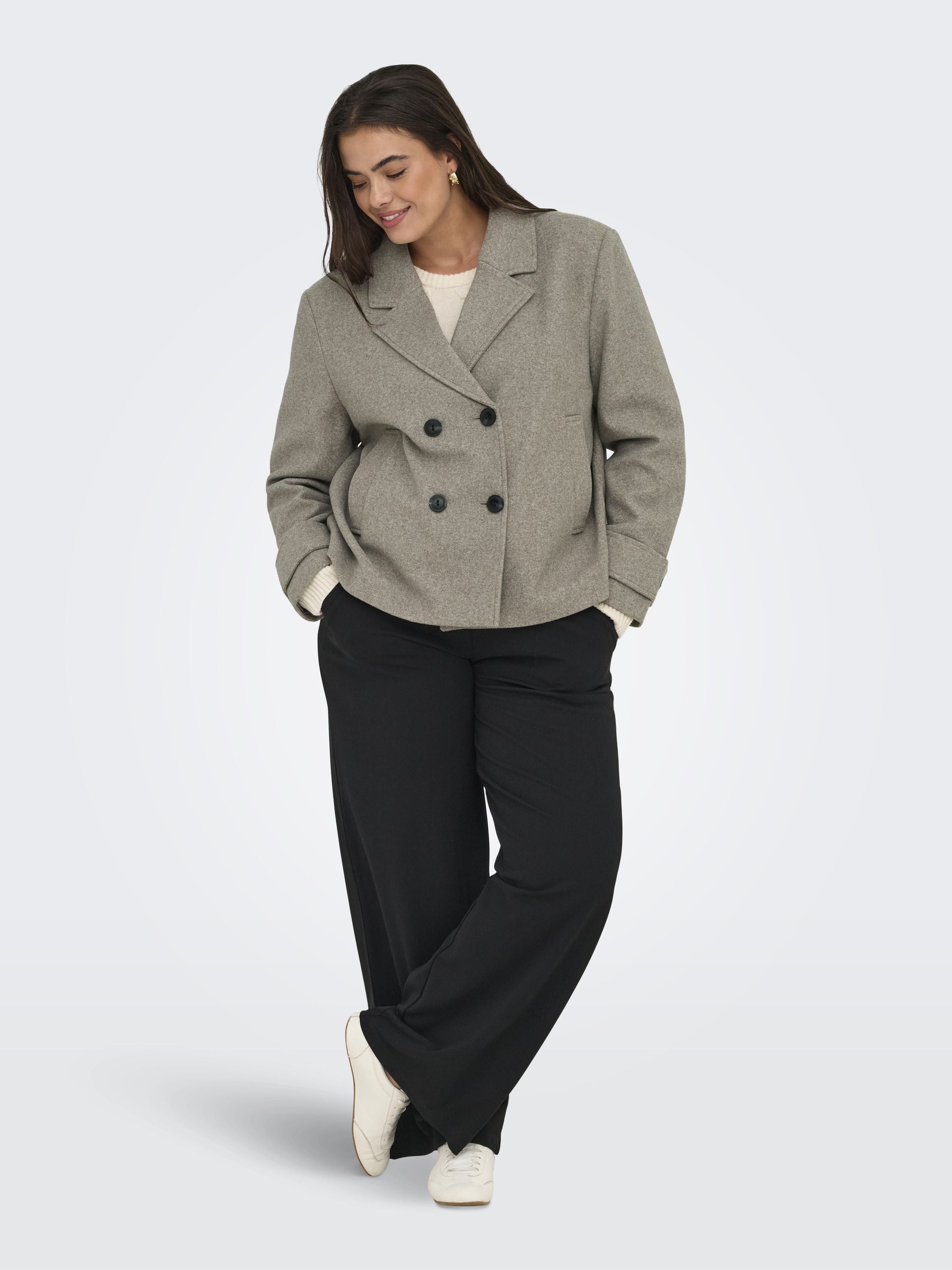 Übergangsjacke CARFREJA - Mocha Meringue/Melange - Grau