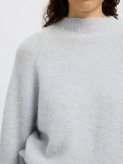 Strickpullover aus Wollmix - Ancient Water - Blau
