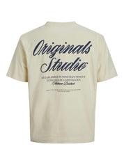 T-Shirt aus Baumwollmix - Antique White - Creme